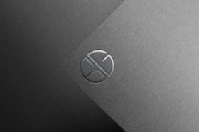 LOGO样机纸面烫银效果