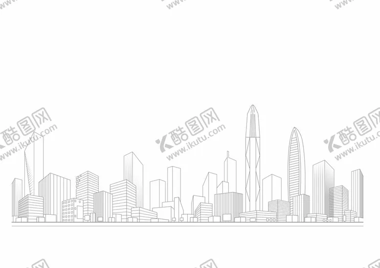 编号：63722801240548588292【酷图网】源文件下载-深圳城市剪影矢量图