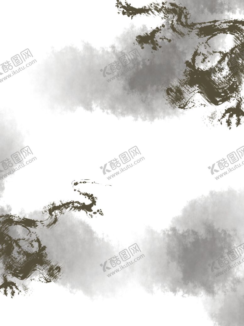 编号：73213605161551192753【酷图网】源文件下载-水墨素材毛笔画素材墨迹素材