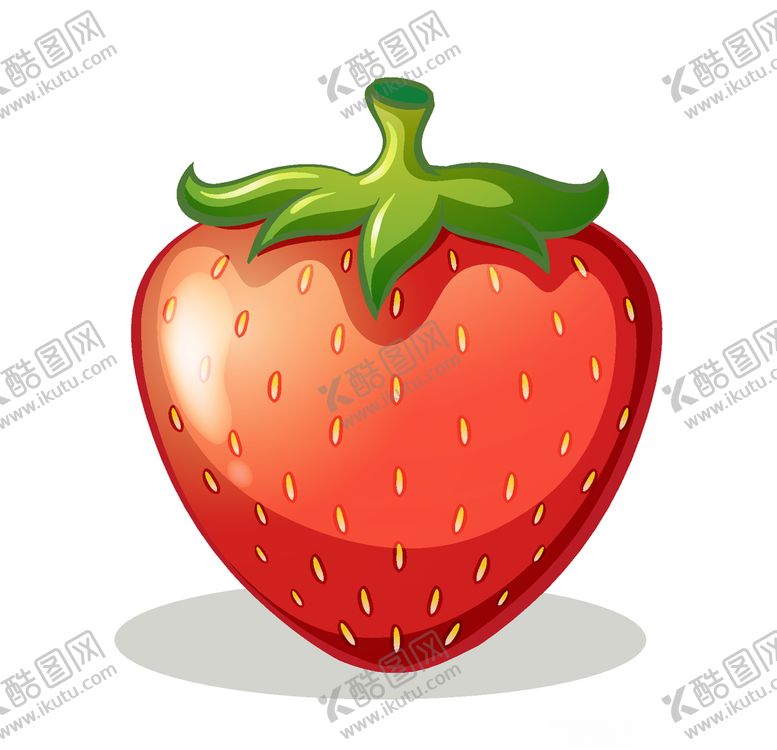 编号：25556405151245274363【酷图网】源文件下载-矢量卡通草莓