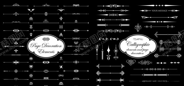 编号：11937209221155343681【酷图网】源文件下载-欧式花边分割线