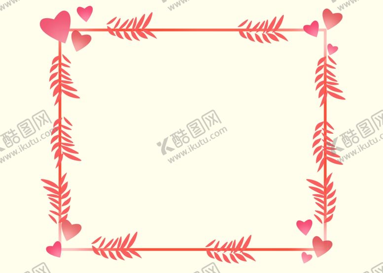 编号：89907610010417038109【酷图网】源文件下载-植物图案边框