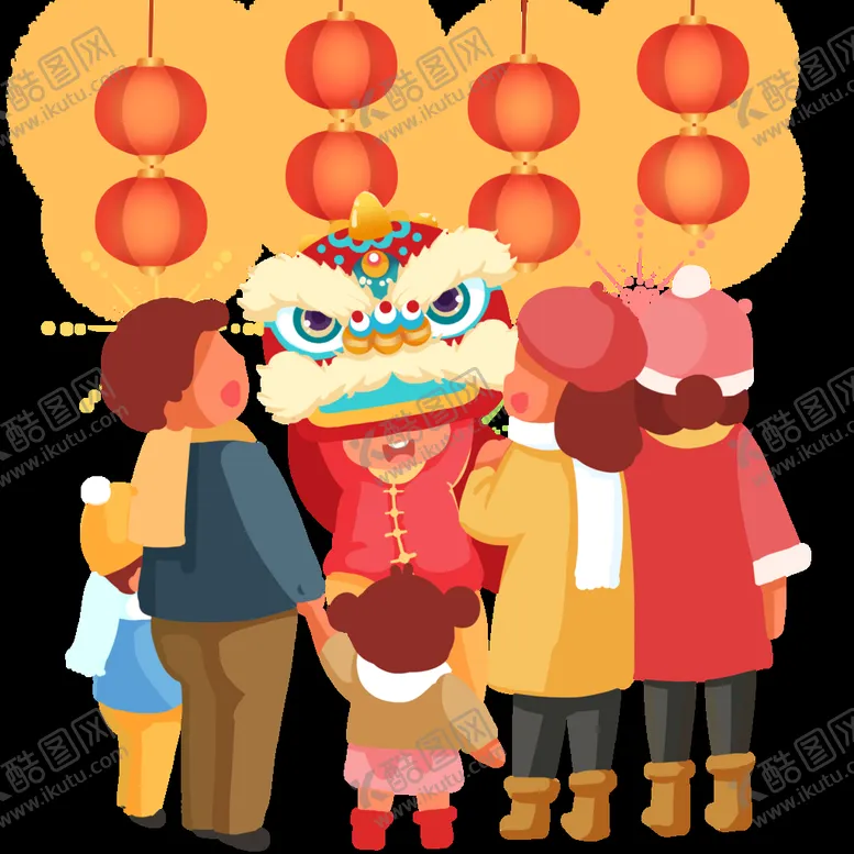 编号：89627610280213205432【酷图网】源文件下载-新年逛庙会庆祝年俗元宵