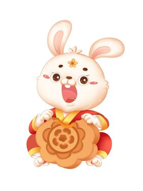 兔年素材2023大吉吉祥物金报喜