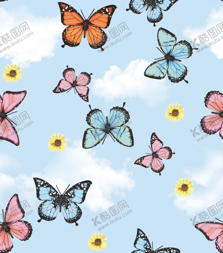 编号：27485609220732503817【酷图网】源文件下载-蝴蝶花朵