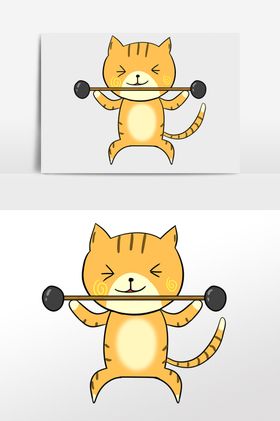 卡通猫猫卡通动物动物素