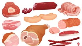 矢量肉类插画