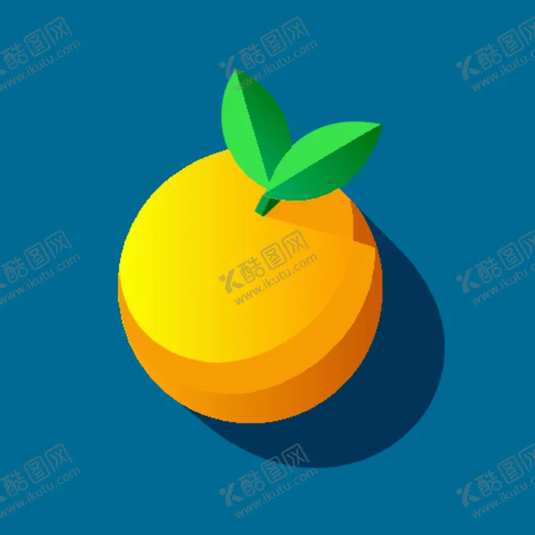 编号：99595712230636384096【酷图网】源文件下载-三维等距橙子模型