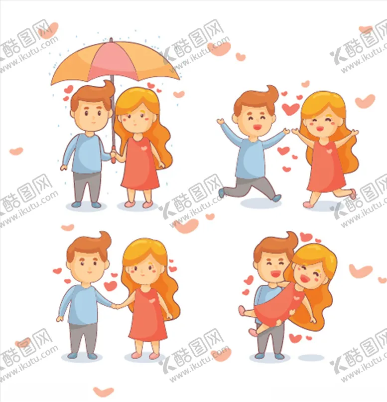 编号：45360704071842188690【酷图网】源文件下载-卡通情侣