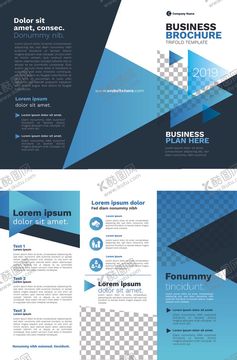 编号：95330809140908525374【酷图网】源文件下载-三折页模板设计