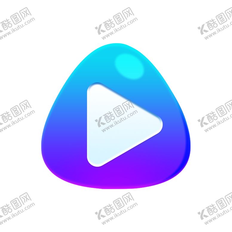 编号：17150310250712535779【酷图网】源文件下载-彩色质感播放按钮