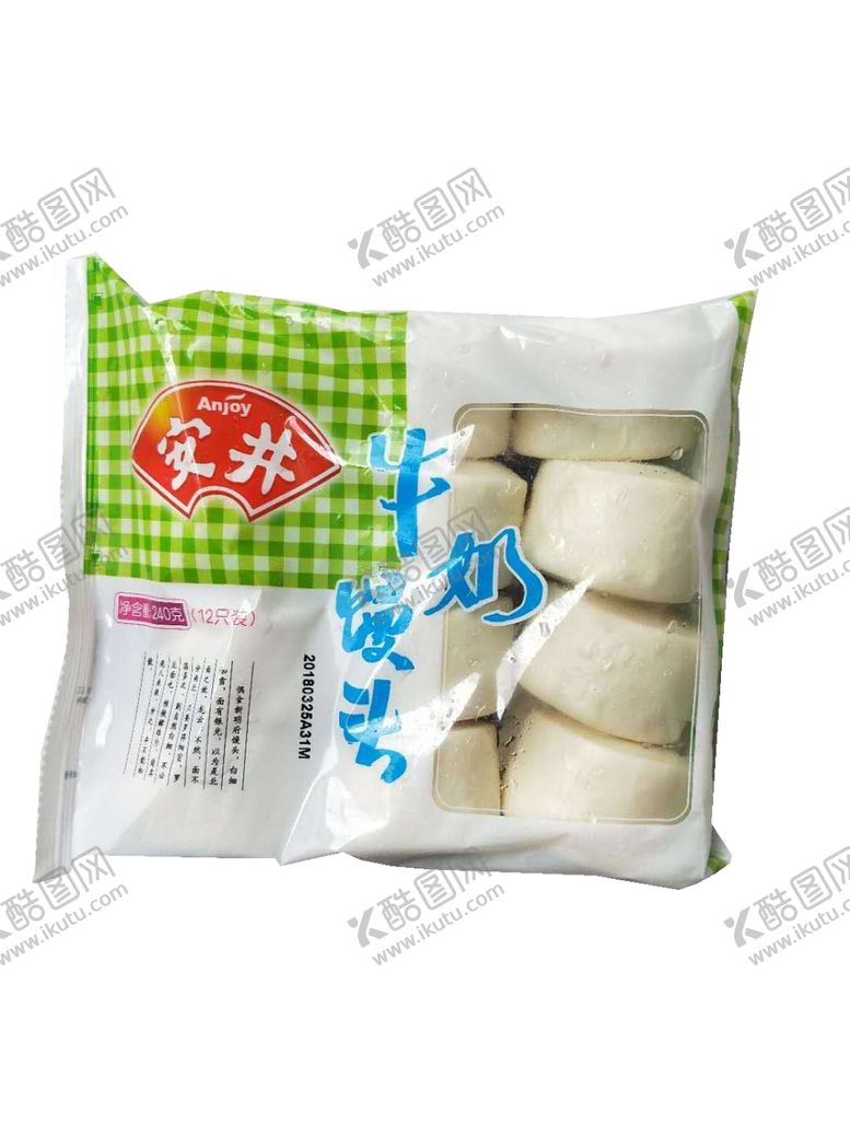 编号：47463105012054096412【酷图网】源文件下载-安井牛奶馒头240g