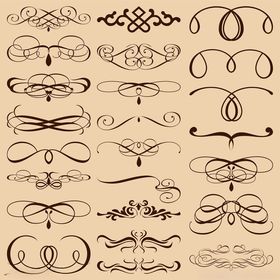 复古装饰性边框花纹集合