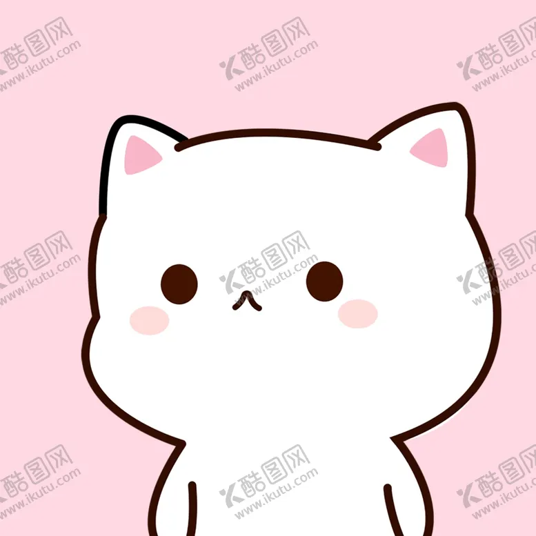 编号：49884204090305296345【酷图网】源文件下载-粉色背景白色小猫