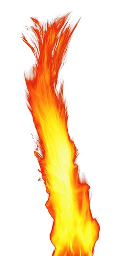 火焰素材橙色易爆标志