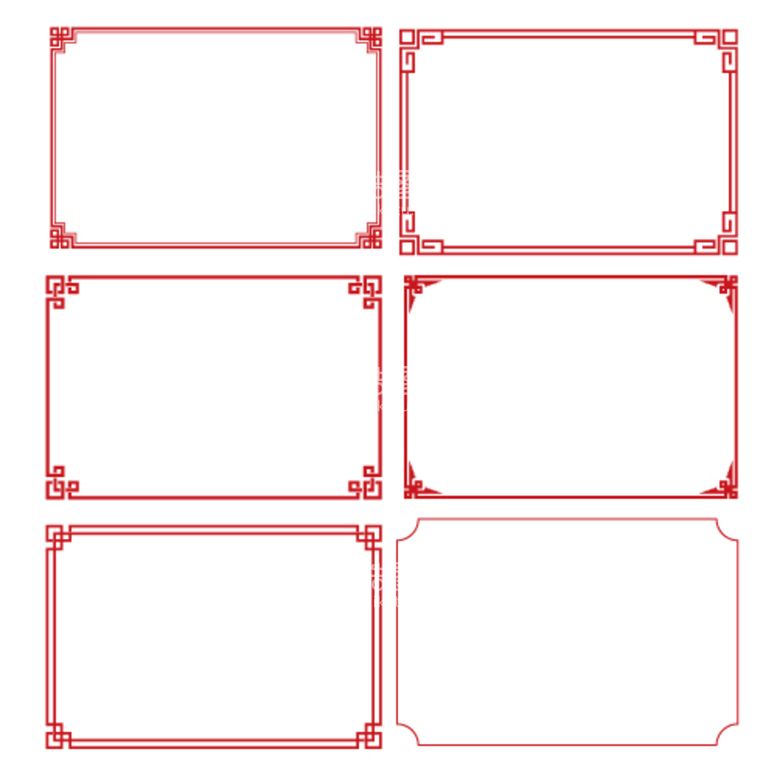 编号：90637409190506208125【酷图网】源文件下载-古典边框
