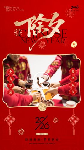 新年除夕视频框