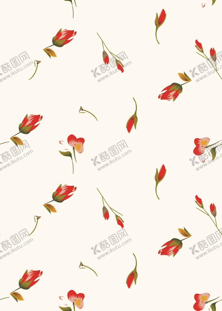 编号：47665404021516111868【酷图网】源文件下载-清新蓝绿植物碎花图案