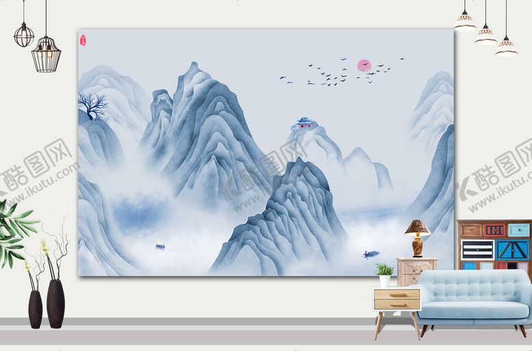 编号：02861409221919017402【酷图网】源文件下载-山水画 