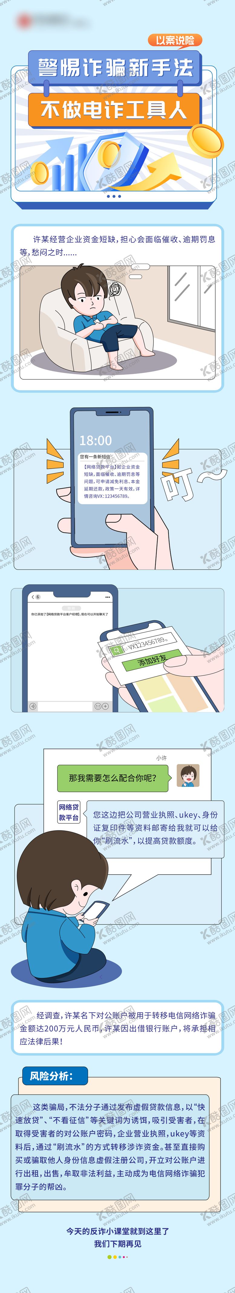 编号：95805903061845075503【酷图网】源文件下载-反诈长图海报