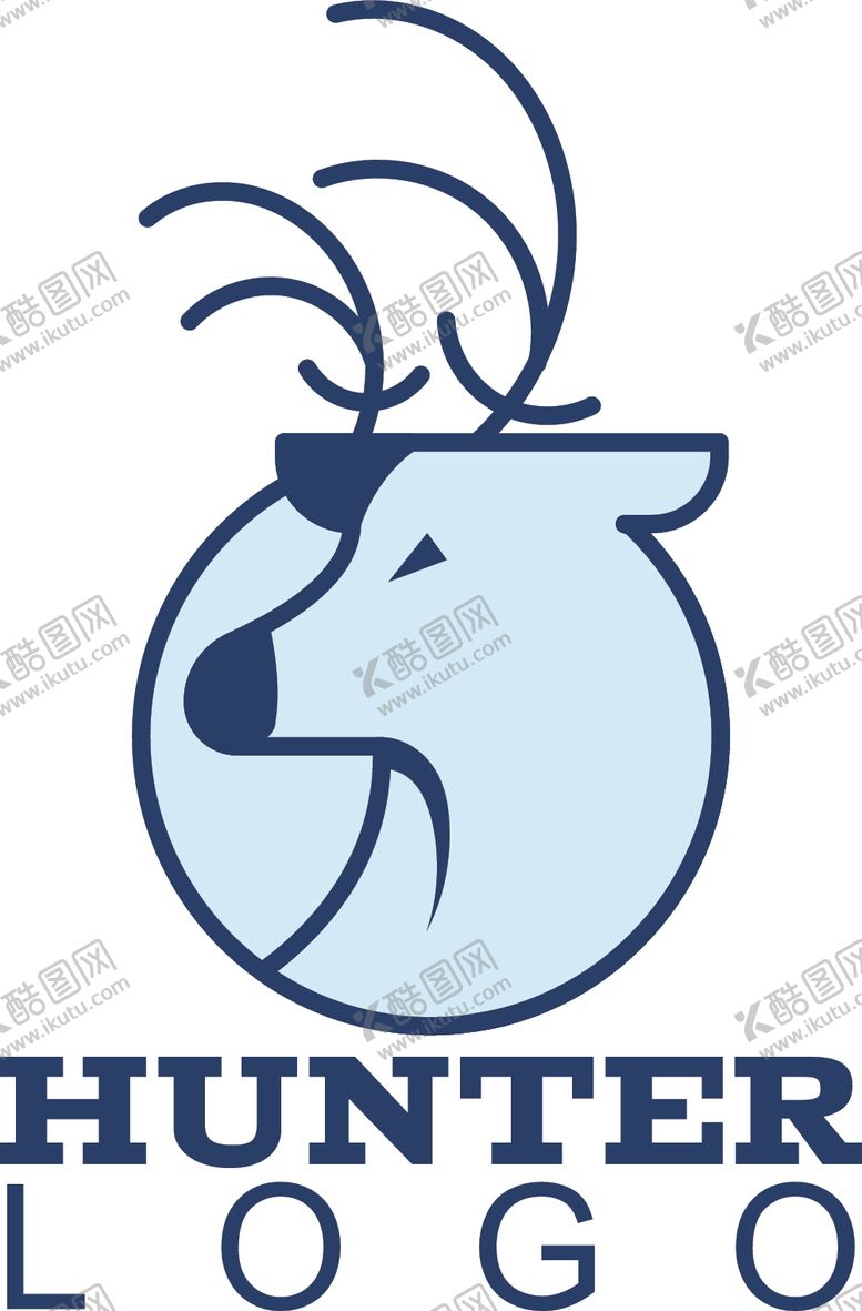 编号：19202509171629346273【酷图网】源文件下载-鹿头标志