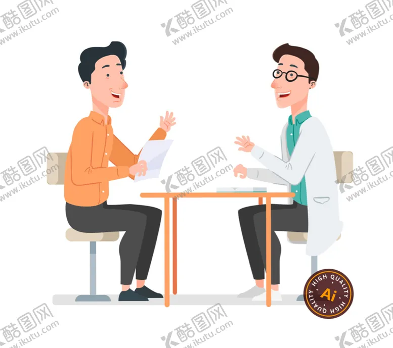 编号：36250910072124515460【酷图网】源文件下载-问诊插画