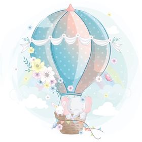 温馨浪漫动物插画