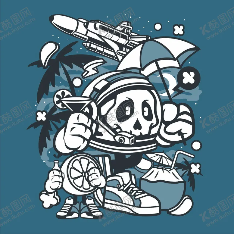 编号：85460910090352141586【酷图网】源文件下载-卡通新潮图案 