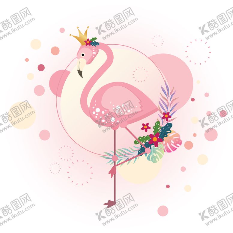 编号：67985209192237412907【酷图网】源文件下载-火烈鸟装饰画