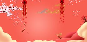 红色背景 新春