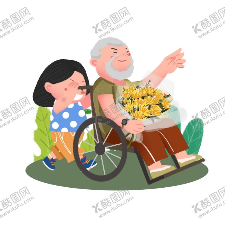 编号：38990210070723139970【酷图网】源文件下载-重阳节照顾爱护老人素材