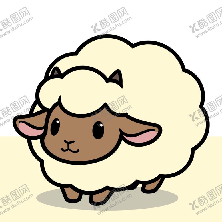 编号：68906605120708332885【酷图网】源文件下载-手绘卡通小羊