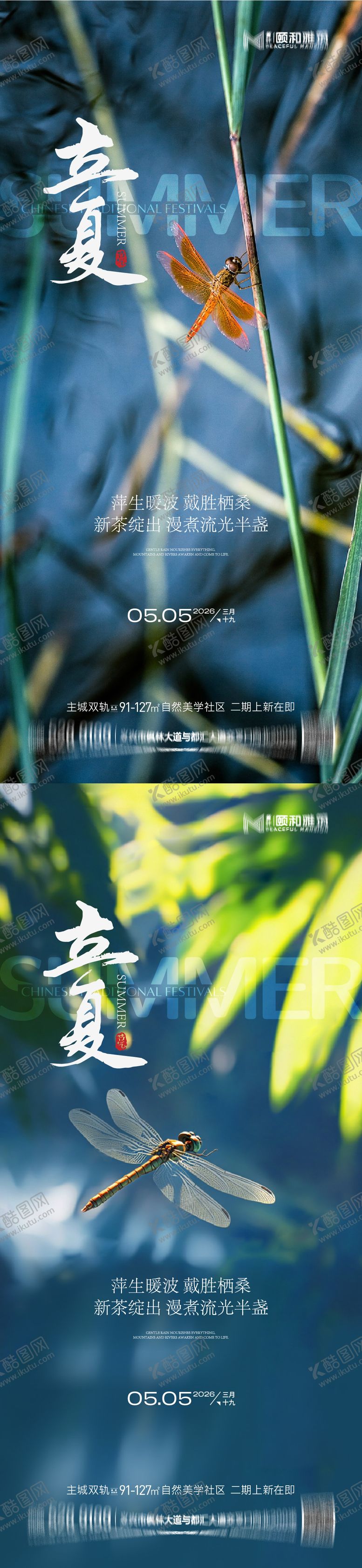 编号：71615305030212549961【酷图网】源文件下载-立夏节气节日海报二十四