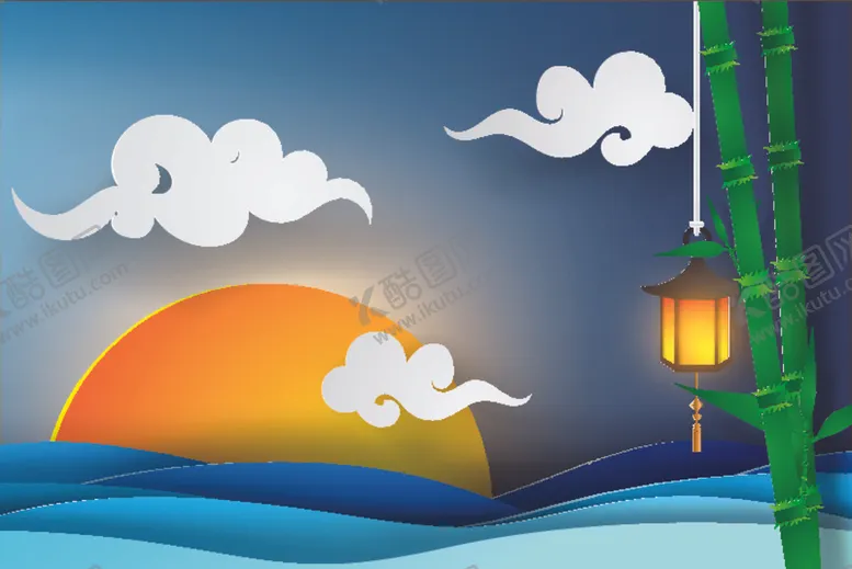 编号：68012406242152271962【酷图网】源文件下载-剪纸风格中秋背景