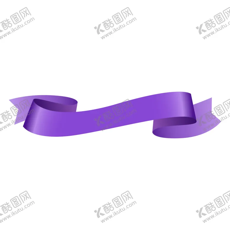 编号：31827502010607003508【酷图网】源文件下载-促销横幅紫色飘逸丝带年货节