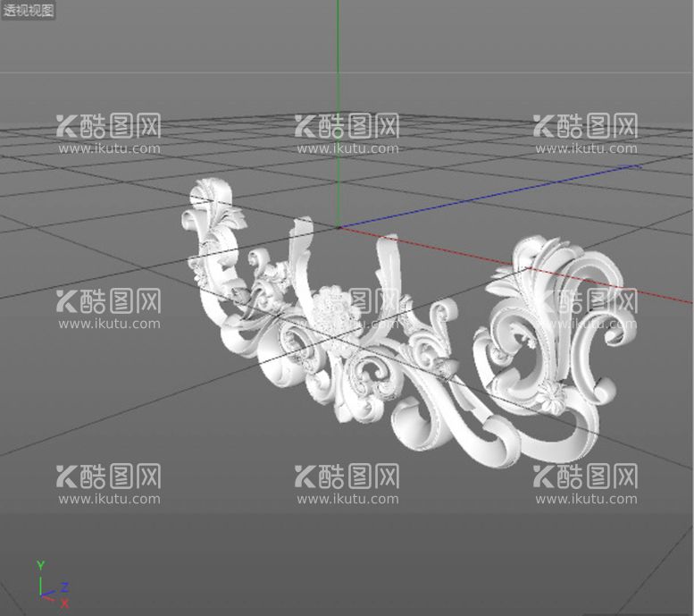 编号：49433511131018316877【酷图网】源文件下载-C4D模型欧式雕花