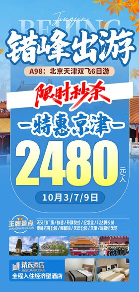 北京特价旅游海报