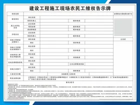 农民工个人所得税宣传告示牌