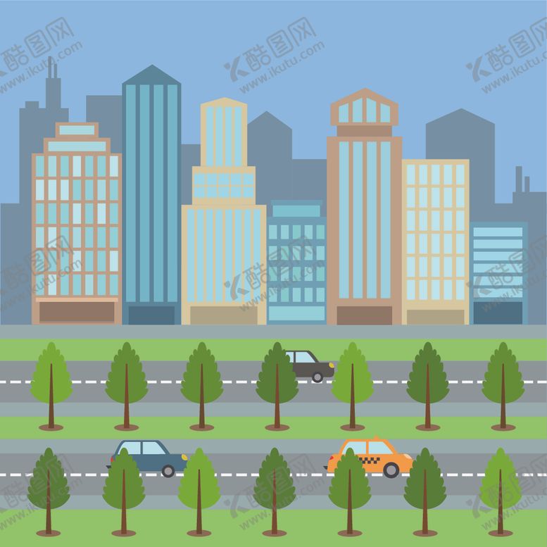 编号：32829110250846594322【酷图网】源文件下载-城市插画