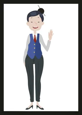 手绘卡通女孩动画