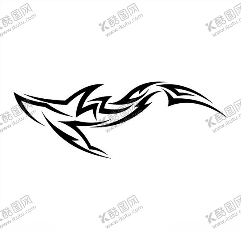 编号：34332507130241437951【酷图网】源文件下载-抽象鲨鱼图案