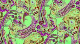 奇幻抽象佩斯利花纹图案