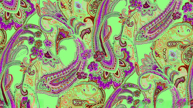 编号：93378410152036367863【酷图网】源文件下载-奇幻抽象佩斯利花纹图案