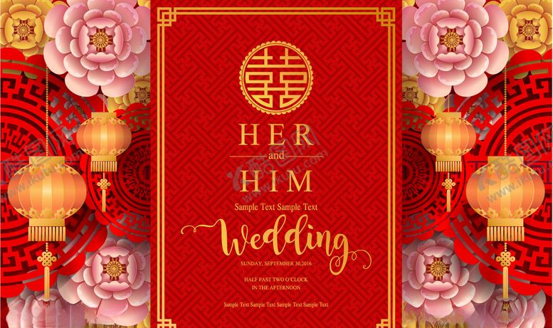 编号：93306009220457273397【酷图网】源文件下载-中式婚礼图片