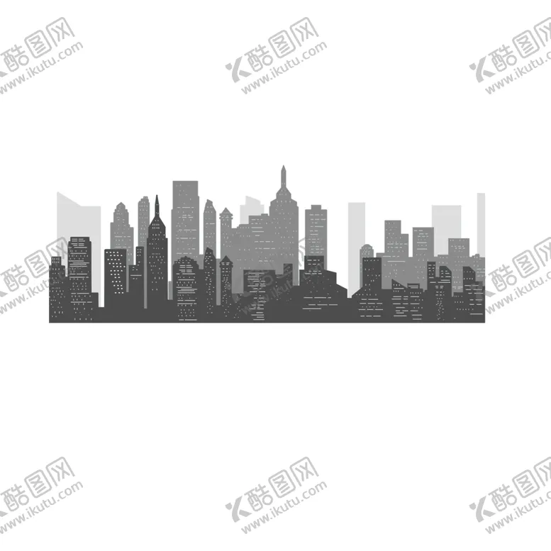 编号：79081801150257433059【酷图网】源文件下载-城市剪影