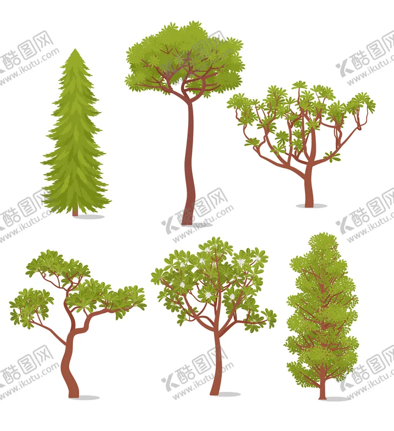编号：30459209130258289526【酷图网】源文件下载-卡通手绘树