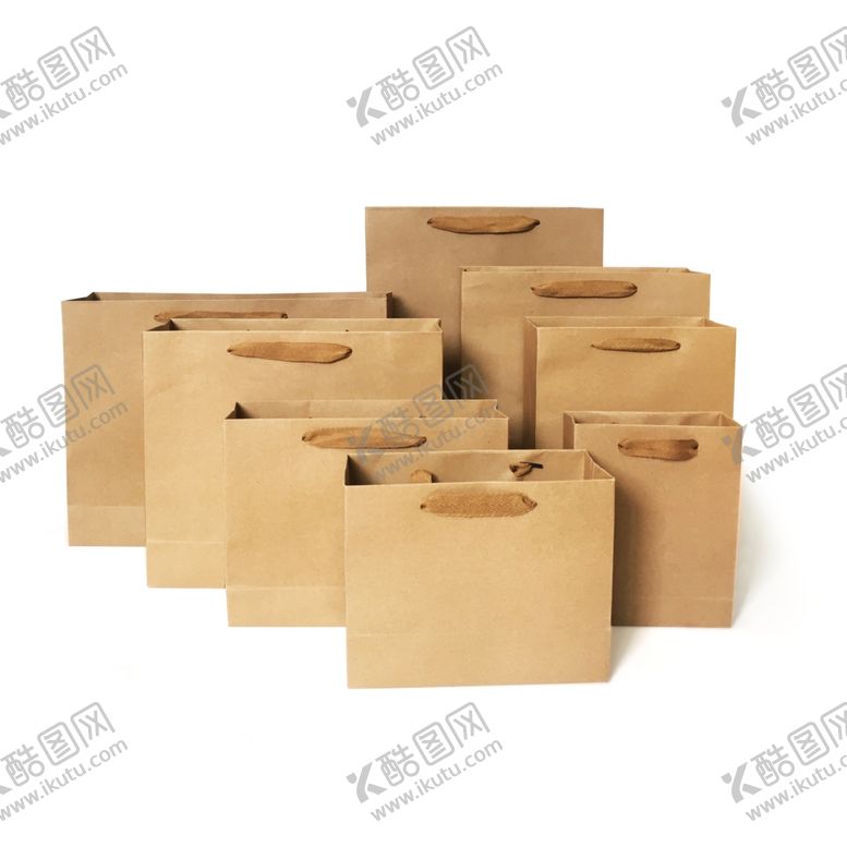 编号：50555310181226508993【酷图网】源文件下载-整体牛皮纸袋组合