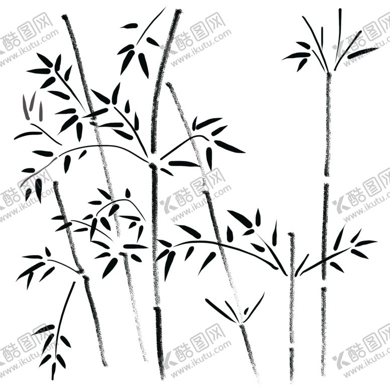 编号：22404210041427401088【酷图网】源文件下载-水墨竹子