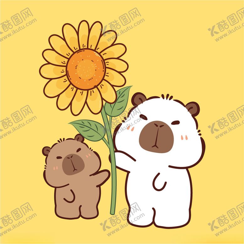 编号：90463602142147188651【酷图网】源文件下载-卡皮巴拉贴纸