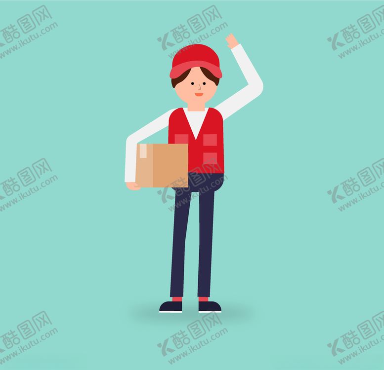 编号：51441506290714455725【酷图网】源文件下载-快递员